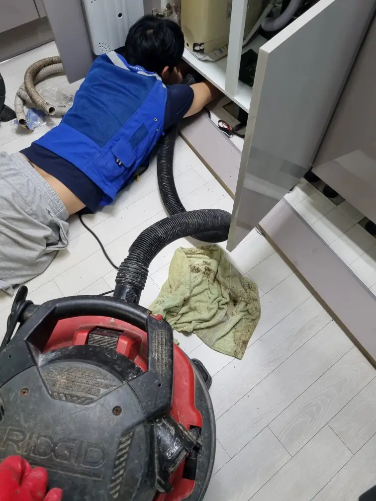 싱크대 샤프트 작업 3